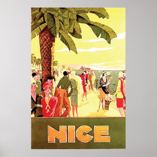 Nice vid Lorenzi ~-vintage resor Poster