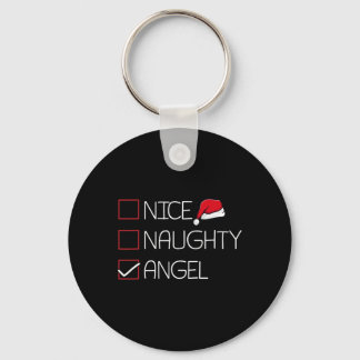 Nicefördraget Naughty Angel jul Pajama Funny Humor Nyckelring