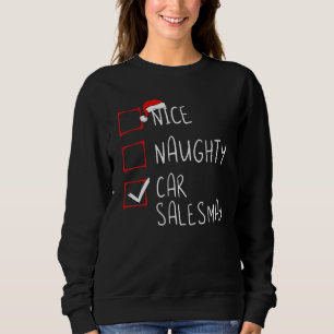 Nicefördraget Naughty Car Salesman List Julafton J T Shirt