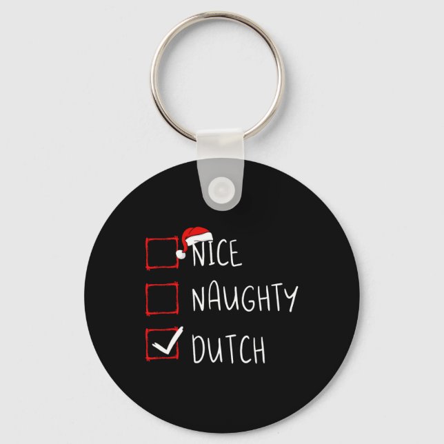 Nicefördraget Naughty Dutch jul Nederländerna Heri Nyckelring (Framsida)