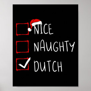 Nicefördraget Naughty Dutch jul Nederländerna Heri Poster