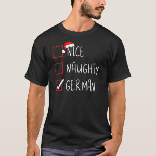 Nicefördraget Naughty German jul Tyskland Heritage T Shirt