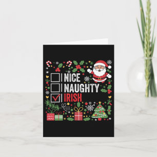 Nicefördraget Naughty Irish Jul Jultomten Ireland Kort