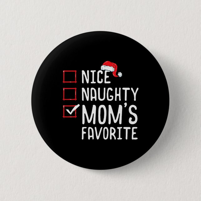 Nicefördraget Naughty Mamma Favorite-jullista Knapp (Framsida)