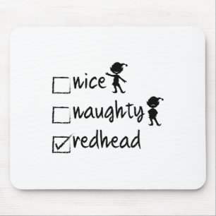 Nicefördraget Naughty Rödhårig - Julafton Gift Ide Musmatta