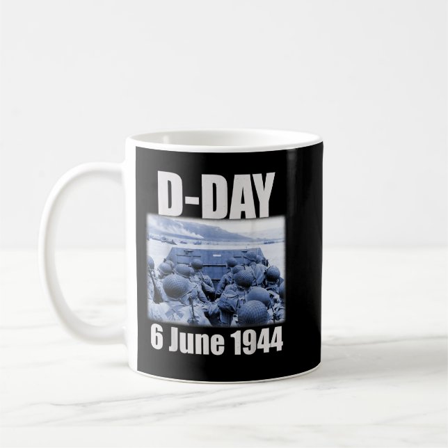 Nicefördraget Normandie Landings Invasion D-Day Kaffemugg (Vänster)