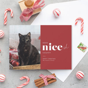 Niceish FunnyCat-julkort Julkort