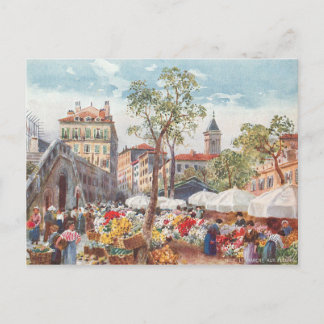 Nicemarknaden, Frankrikets blomstermarknad Vykort