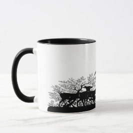 Nicemönan följt av en barnsilhuett mugg