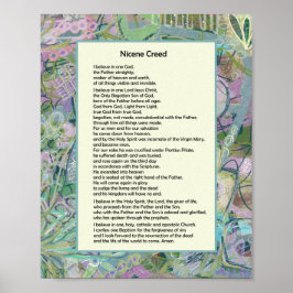 Nicene Creed Christian Print Poster