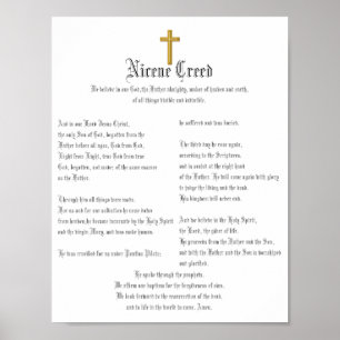 Nicene Creed och Kor Poster