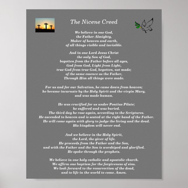 Nicene Creed Poster (Framsidan)