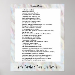Nicene Creed Poster 16" x 20"