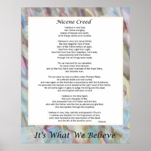 Nicene Creed Poster 24 tum x 30 tum