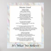 Nicene Creed Premium Poster din Storleka
