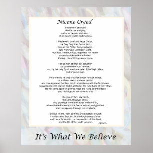Nicene Creed Premium Poster din Storleka