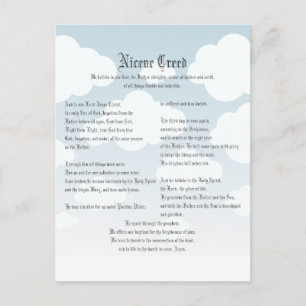 Nicene Creed Vykort