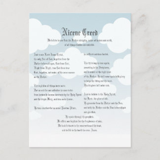 Nicene Creed Vykort