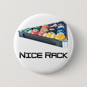 NiceRack svart Knapp