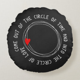 Nicetext i Kärlek Rund Kudde