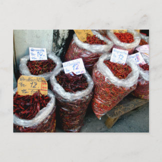 Nicey Spicy, thai chilies Vykort
