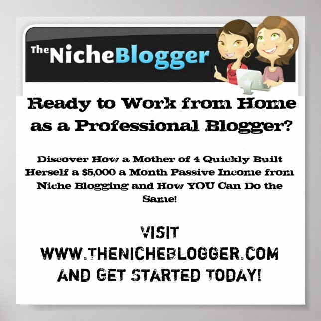 Niche-Bloggarn Poster (Framsidan)