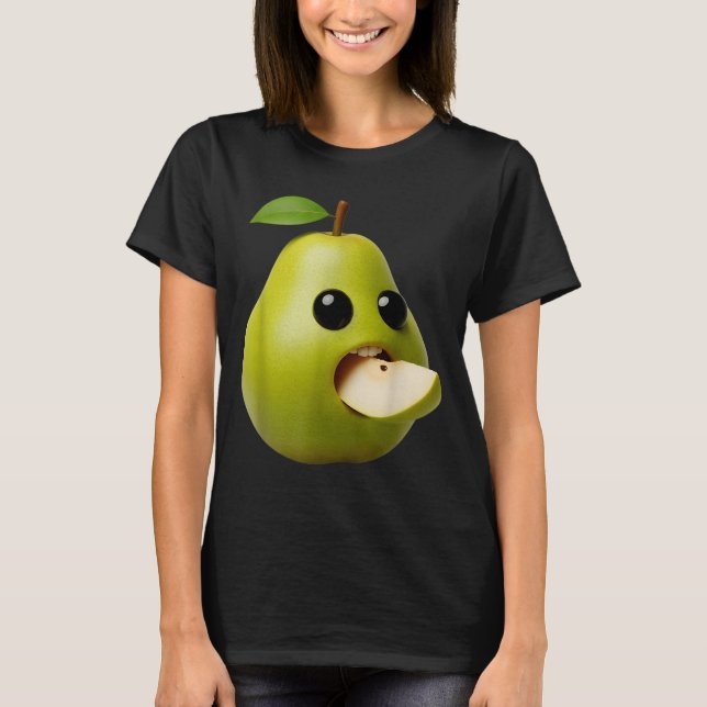 Niche Fruits Funny Pear Meme Brainrot Surreal  T Shirt (Framsida)