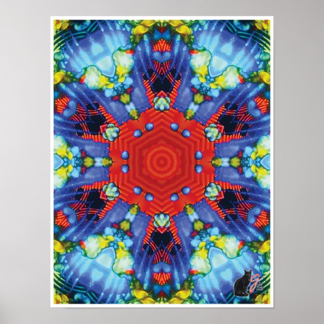 Niche Kinetic Collage Kaleidoscope Poster (Framsidan)
