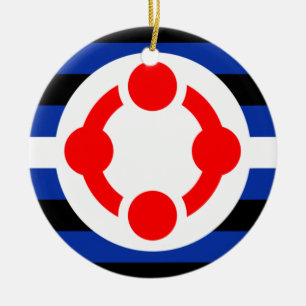 Niche Pride Flagga (Original) Julgransprydnad Keramik