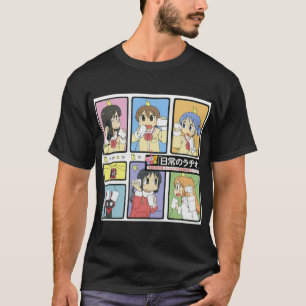 Nichijou - Alla tecken T Shirt