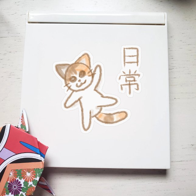 Nichijou Cat Klistermärken (Skapare uppladdad)