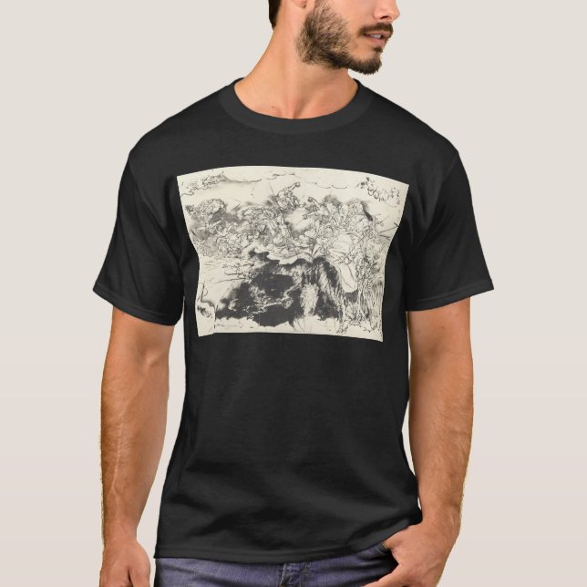 Nichiren sparade från bödelsvärd Utagawa T-shirt (Framsida)