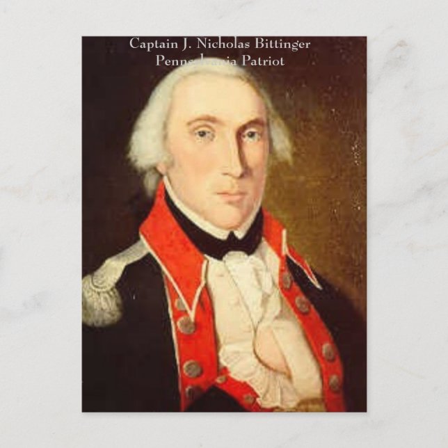 Nicholas Bittinger, kapten J. Nic…, - Skräddarsy Vykort (Framsida)