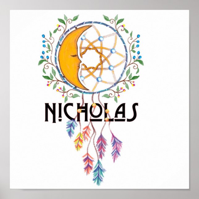 Nicholas Dreamcatcher Wall Art Poster (Framsidan)