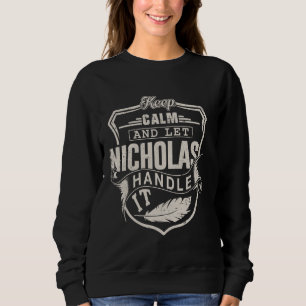 Nicholas First Namn Shirt Nicholas Namn Birthday T