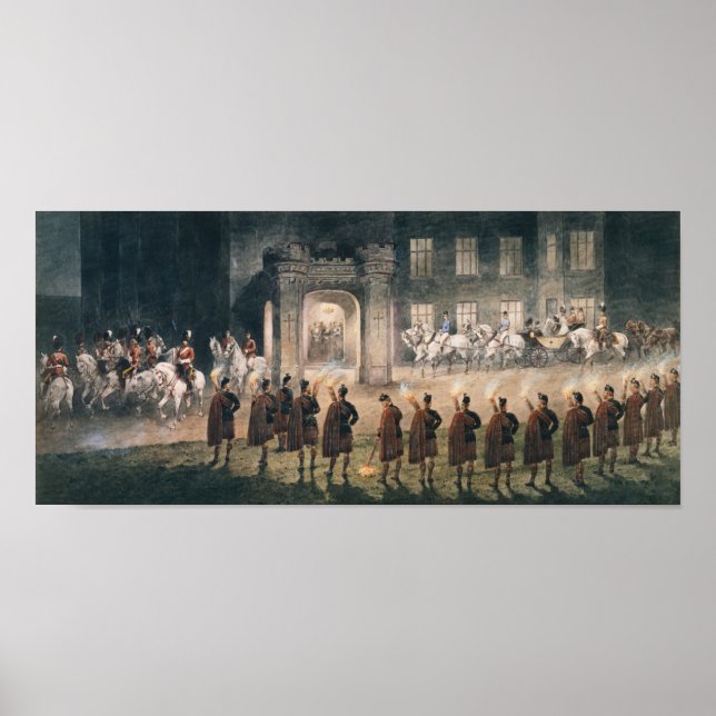 Nicholas II ankomst till Balmoral Castle Poster (Framsidan)