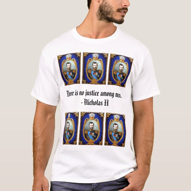 Nicholas II - Blått T-shirt (Framsida)