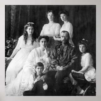 Nicholas II och Family Poster