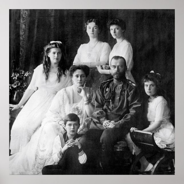 Nicholas II och Family Poster (Framsidan)