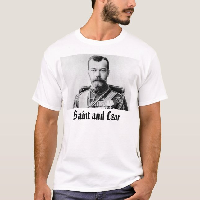 Nicholas II, Sanktt och tsar T Shirt (Framsida)