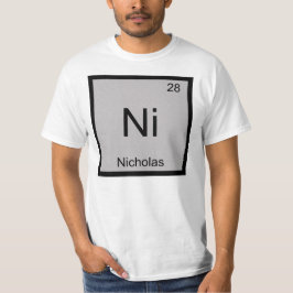 Nicholas Namn Kemiskt Element Periodiska Systemet Tröja