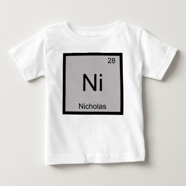 Nicholas Namn Kemiskt Element Periodiska Systemet Tröja (Framsida)