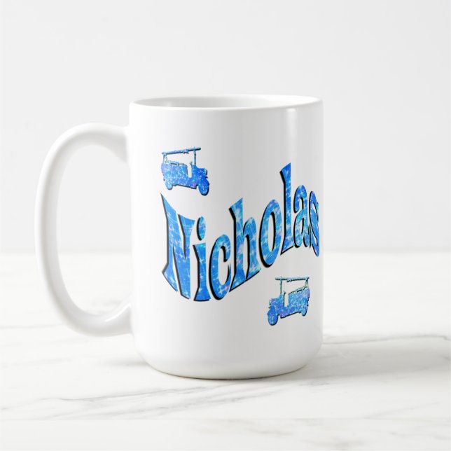 Nicholas Namn Med Brandbilar, Kaffemugg (Vänster)