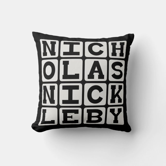 Nicholas Nickleby, Charles Dickens berättelse Kudde (Framsida)