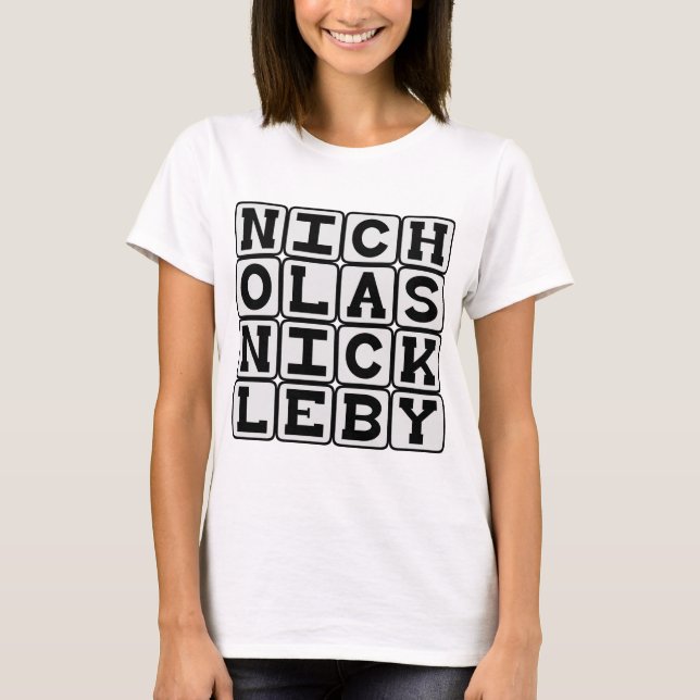 Nicholas Nickleby, Charles Dickens berättelse Tröja (Framsida)