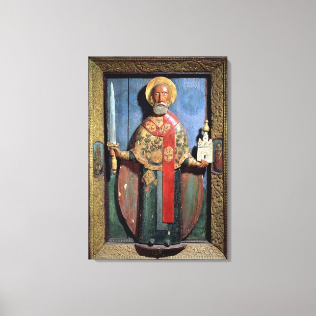 Nicholas of Mozhaisk, Yaroslavl School Canvastryck (Framsida)