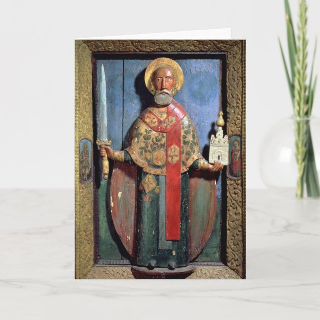 Nicholas of Mozhaisk, Yaroslavl School Helgkort (Framsida)