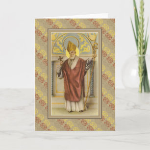 Nicholas of Myra Bishop Priest God jul Helgkort