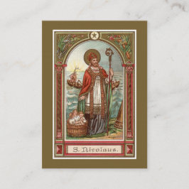 Nicholas of Myra Prayer Jul Visitkort
