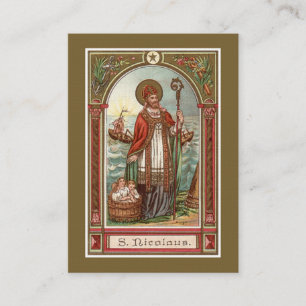 Nicholas of Myra Prayer Jul Visitkort